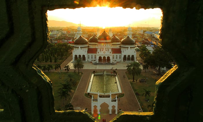 Baiturrahman Mosque in Banda Aceh, Indonesia