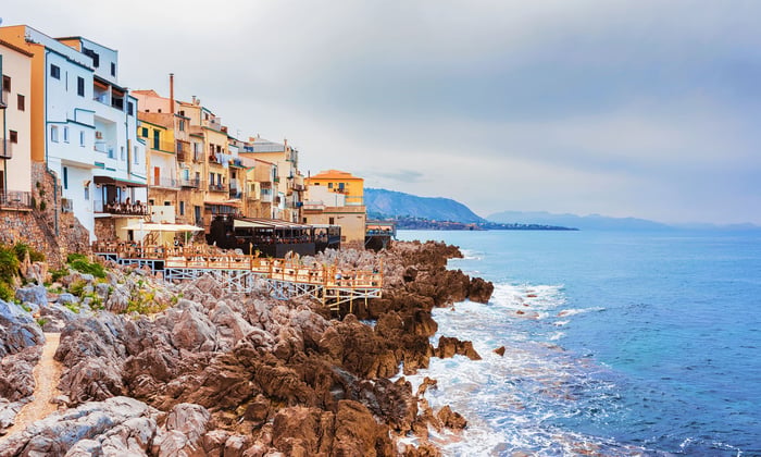 Cefalu Old Town in Palermo, Sicily