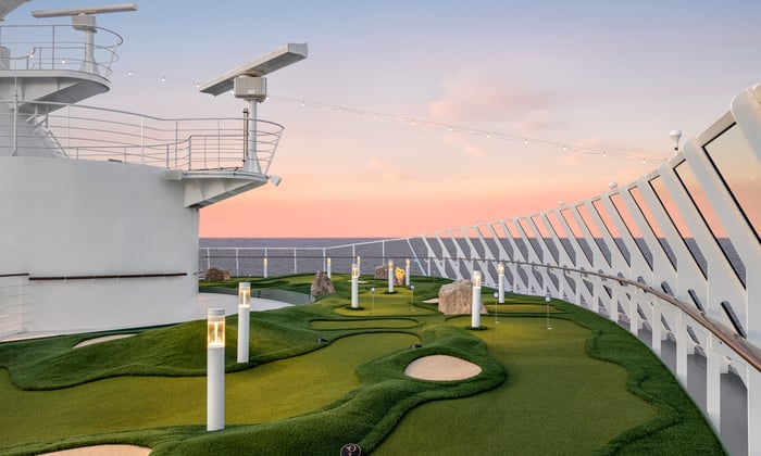 A Sports Deck on Oceania Vista
