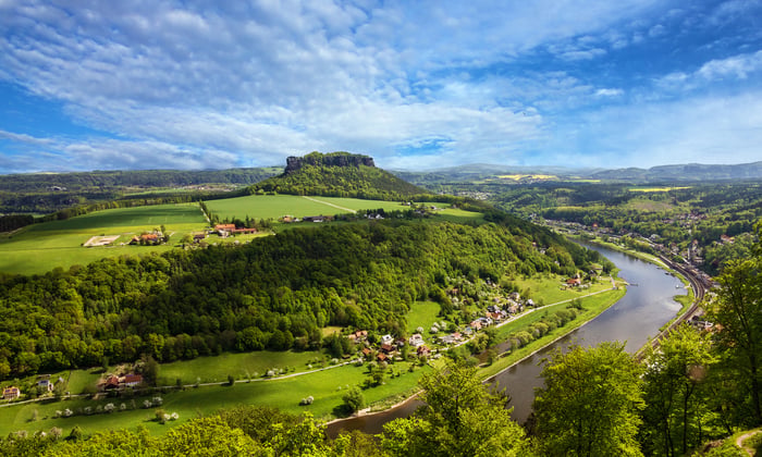 Elbe river, Saxony