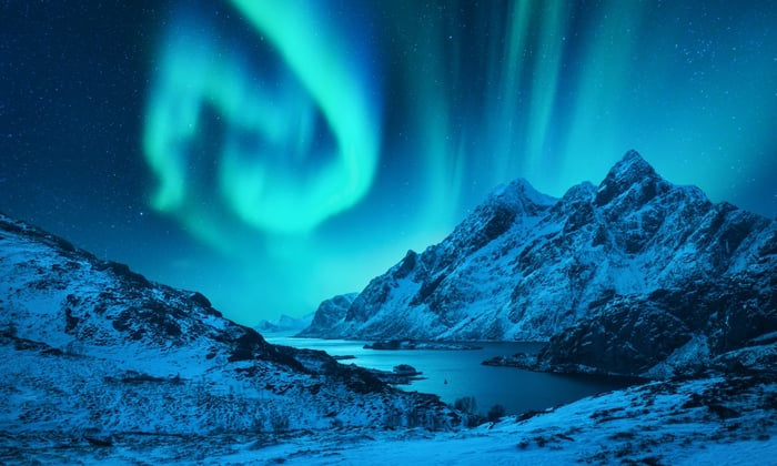 Northern Lights in the Lofoten Islands, Norway