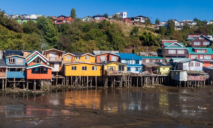 Stilt houses on Chiloé Island, Chile