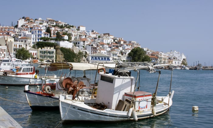 Skopelos Harbour, Greece