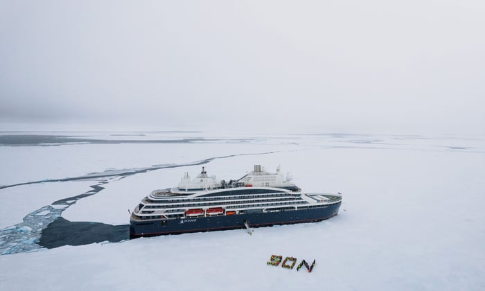 Ponant's Le Commandant Charcot at the North Pole