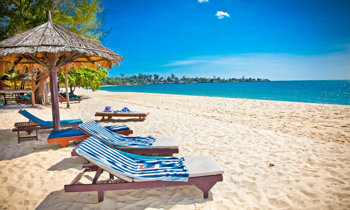 Sokha Beach in Sihanoukville, Cambodia