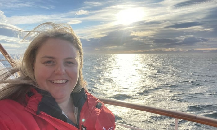 Hayley Hogan of Mundy Adventures on Silver Cloud Expedition cruise in the Arctic