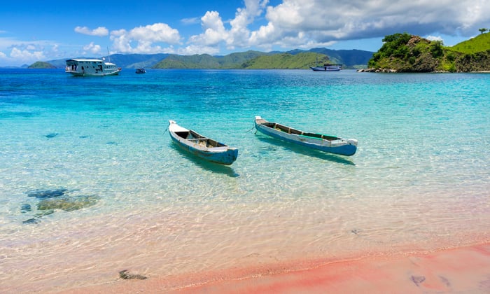 Boats in Komodo National Park, Indonesia