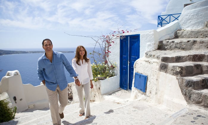Regent Seven Seas Cruises' shore excursion in Santorini