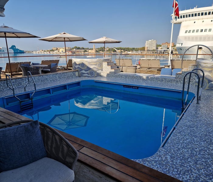 Pool on Windstar's Wind Surf in the Mediterranean 