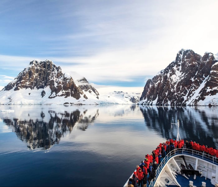 Silversea Expeditions’ Silver Cloud in Antarctica