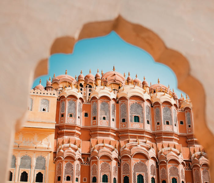 the Hawa Mahal palace of winds in Jaipur India