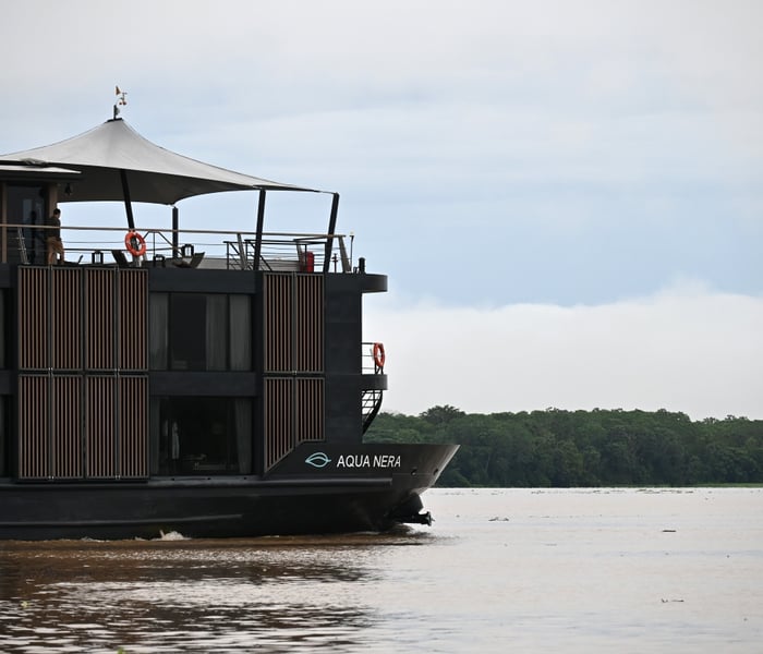 Aqua Expeditions' river cruise ship Aqua Nera on the Amazon