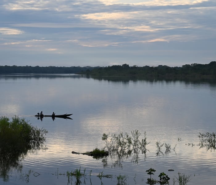 A view from Aqua Nera on the Amazon River