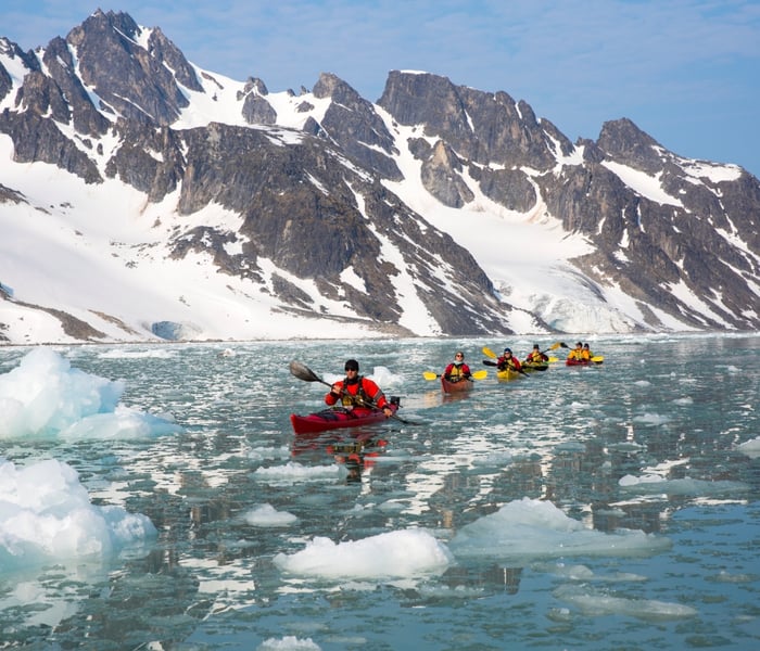 Kayaking in Spitsbergen with AE Expeditions