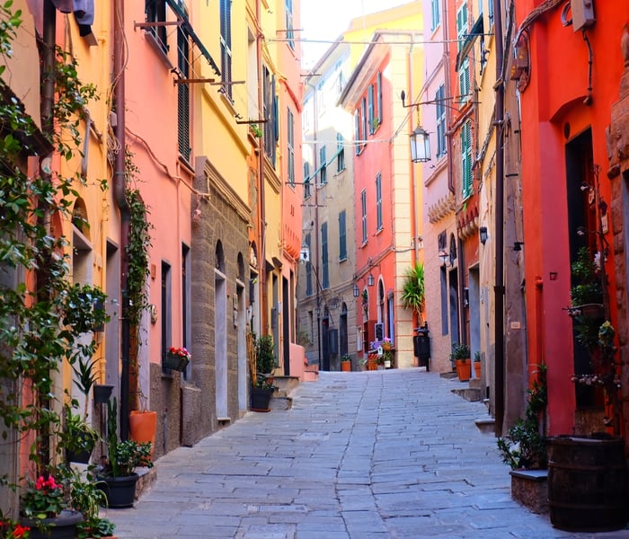 Street in Portovenere, Italy