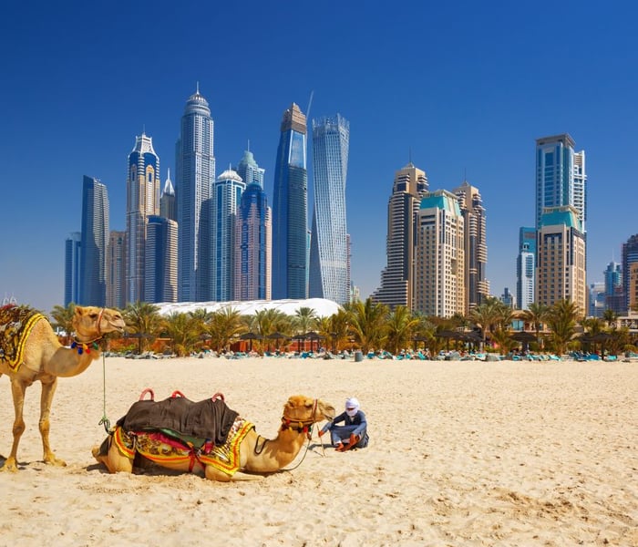 jumeirah beach in dubai in the UAE