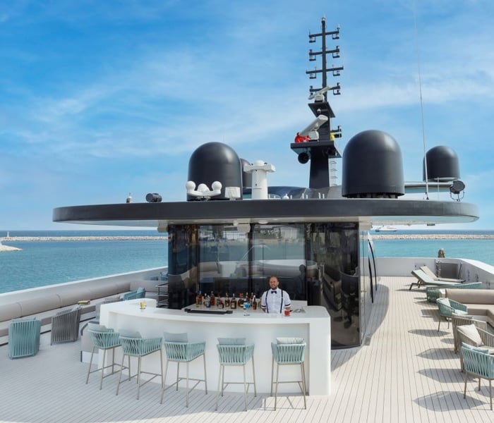 the Sky Deck on Emerald Azzurra, a popular option for a croatia cruise