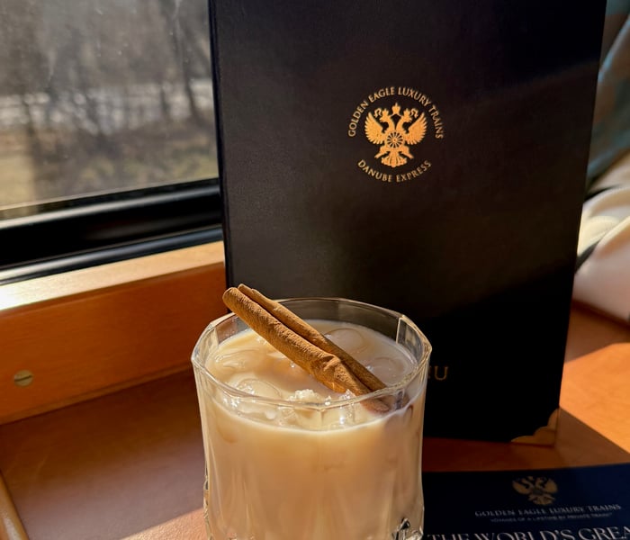 cocktail on the golden eagle danube express