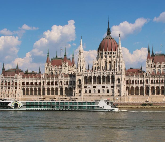 viking ship ms treasures, one of the best European River Cruise lines, in Budapest