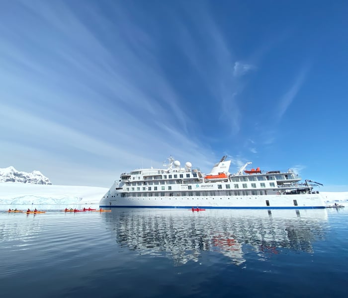 AE Expeditions' ship Greg Mortimer