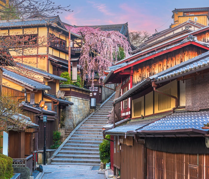 Higashiyama district in Kyoto, Japan