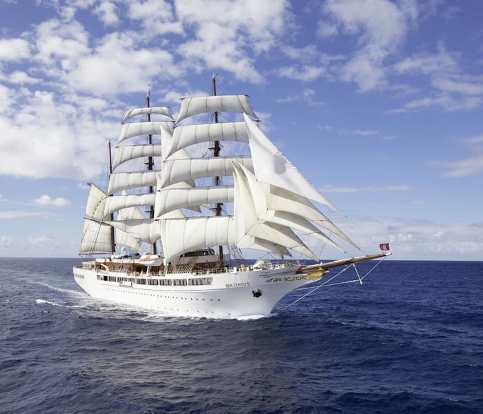 SeaCloud II at sea