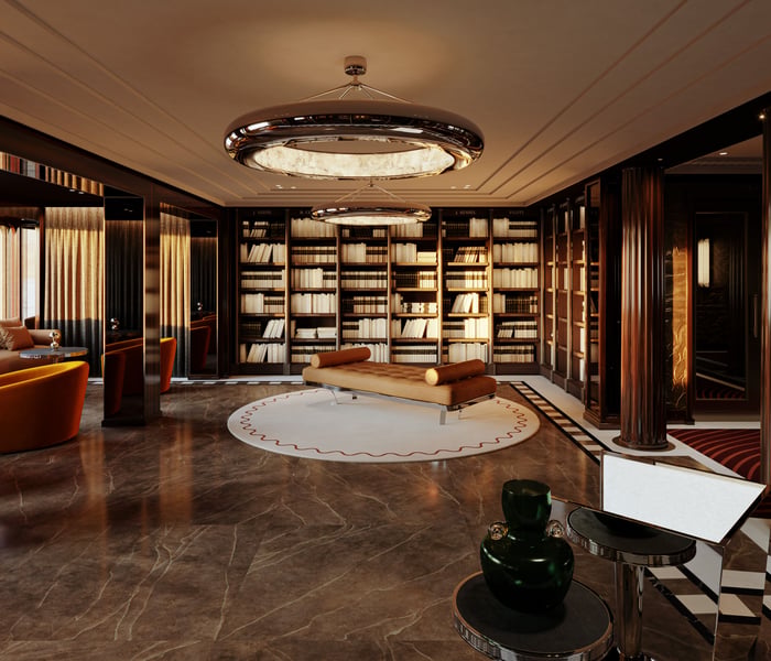 Library Bar on board Orient Express Corinthian