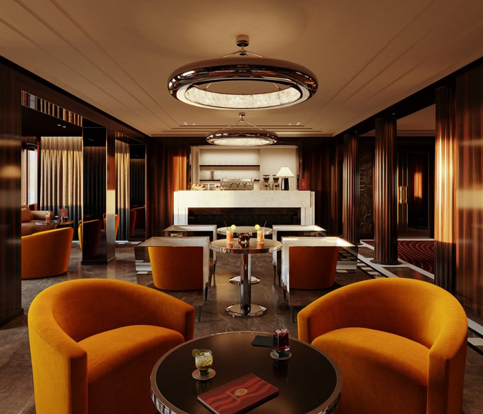 Library Bar on board Orient Express Corinthian