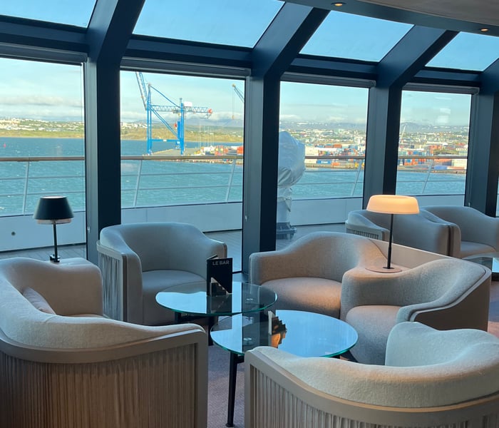 Observation Lounge, Le Commandant Charcot, Ponant in Greenland