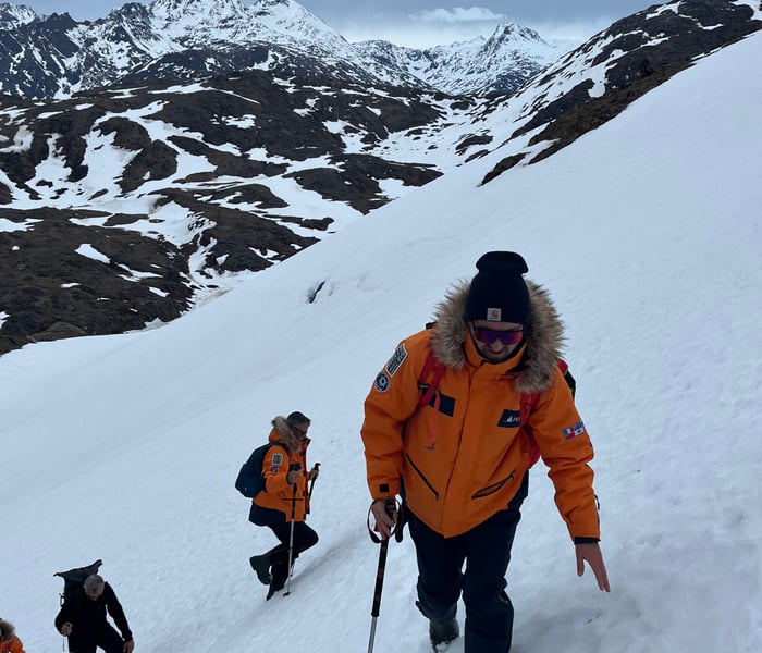 Polar hike with Ponant in Tasiilaq Greenland