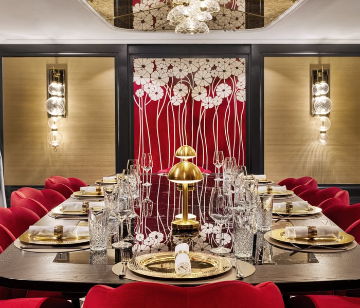Private dining in S.S. Emilie