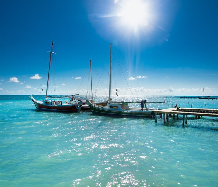 Caye Caulker dock, Belize