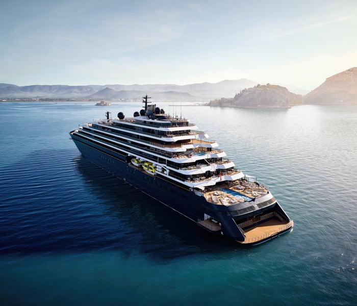 Ritz Carlton Yacht Collection's Evrima exterior