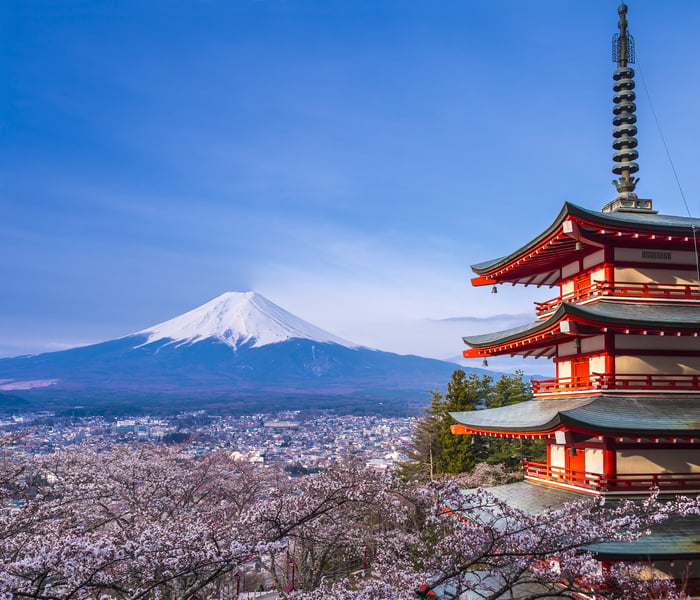 mount fuji, japan, a popular stop on a Windstar Japan cruise