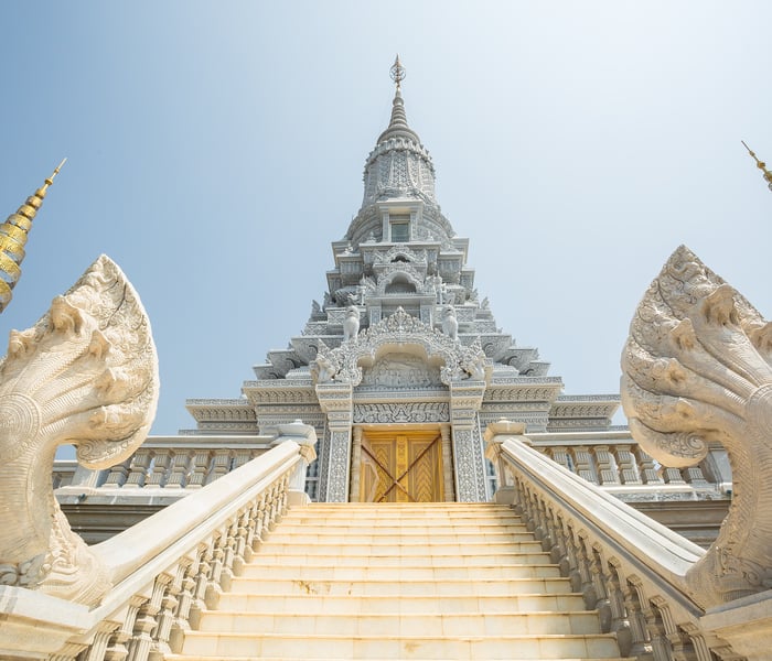Oudong stupa in Cambodia