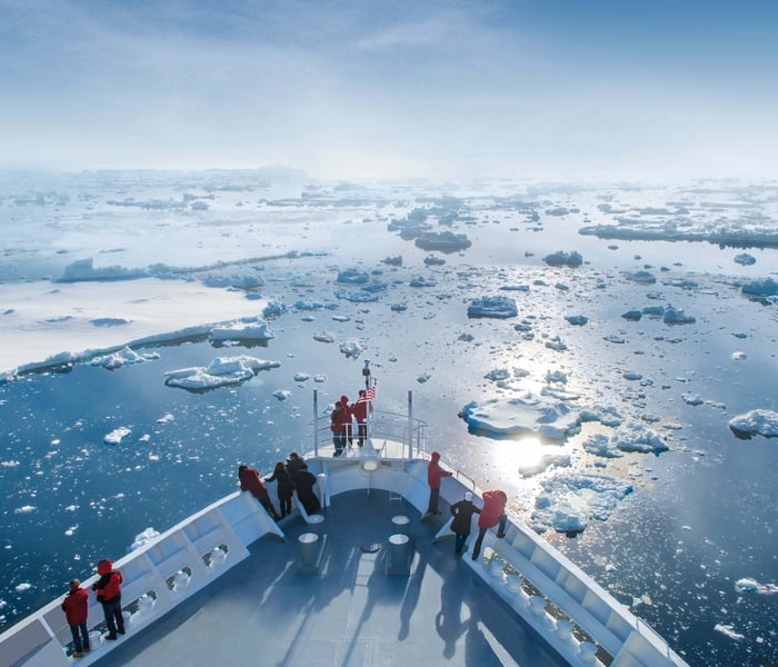 Hapag Lloyd Cruises' MS Bremen in Antarctica