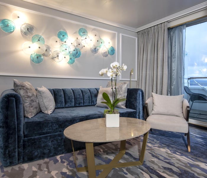Aquamarine Suite Living Room on Crystal