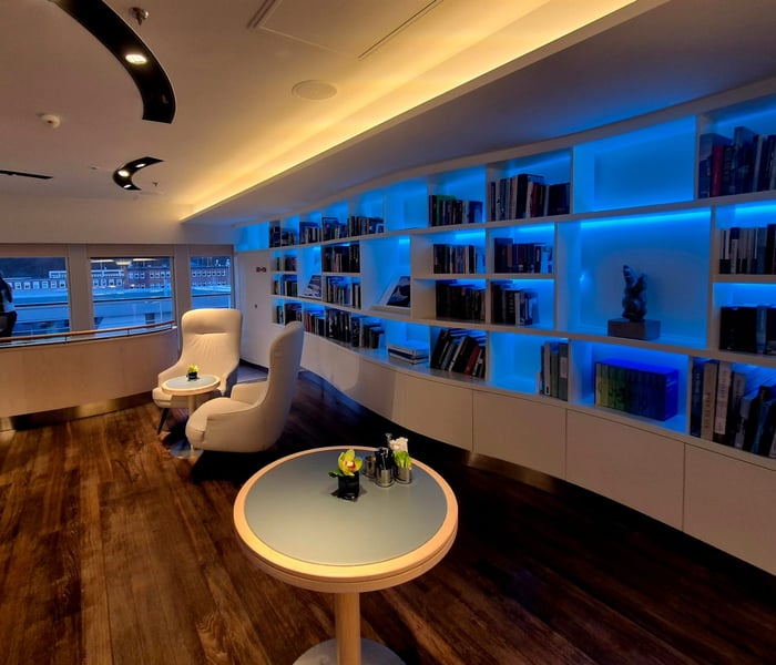 observation lounge on Hanseatic Spirit in the Arctic