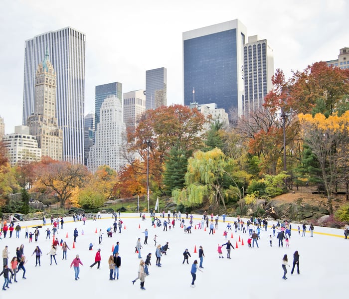 ice skating in autumn in new york, the best time to cruise canada and new england