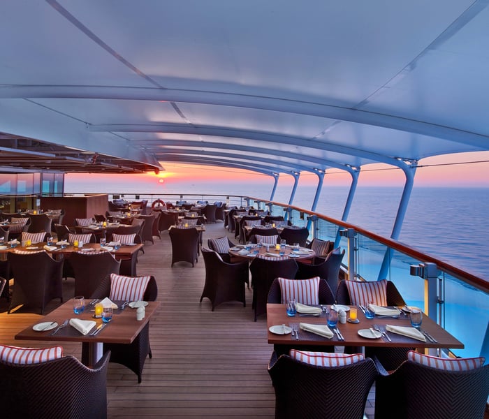 The Colonnade Restaurant onboard Seabourn Ovation 