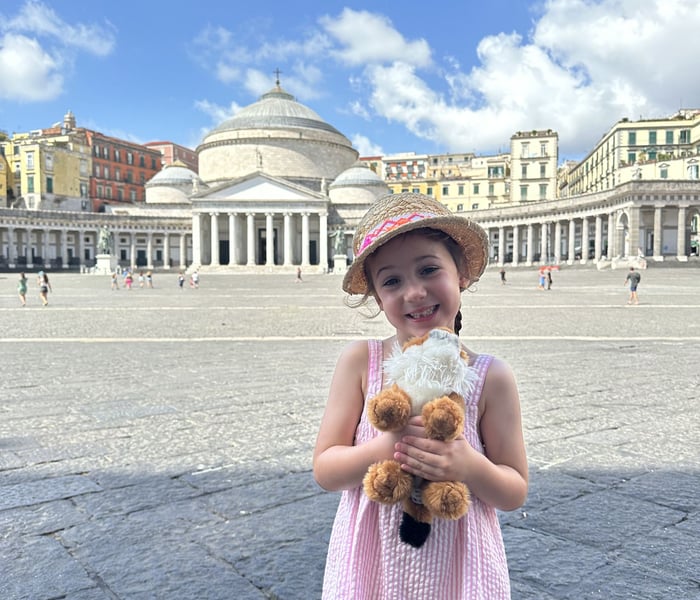 Exploring ashore in Naples, a call on our family Crystal Cruise