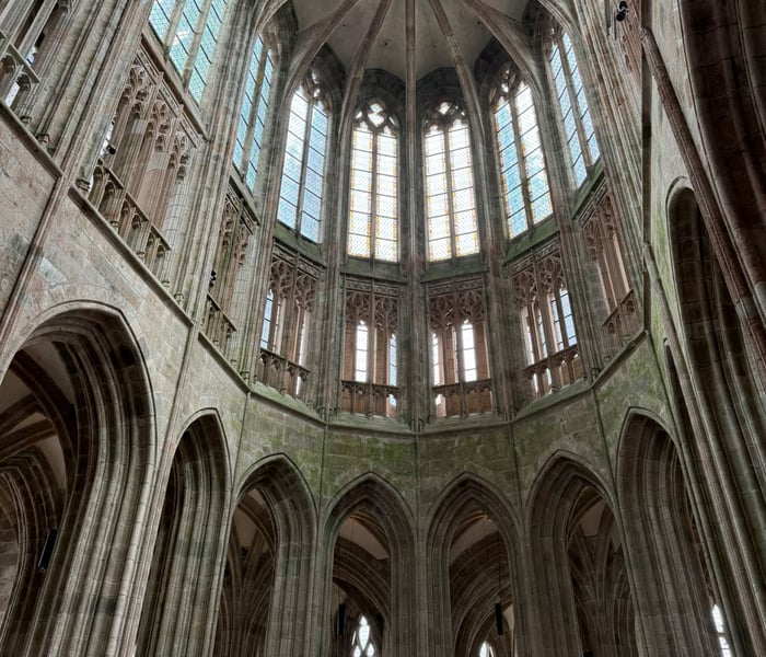 Abby at Mont Saint Michel
