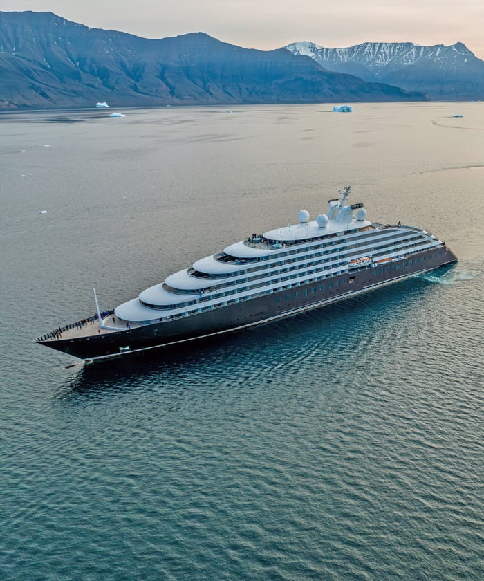Scenic Eclipse I and II in Disko Bay Greenland