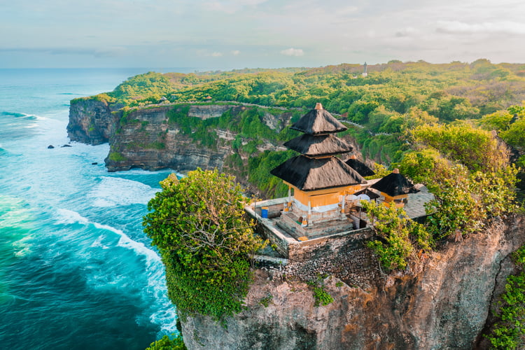 Uluwatu Temple, one of six key temples in Bali, Indonesia