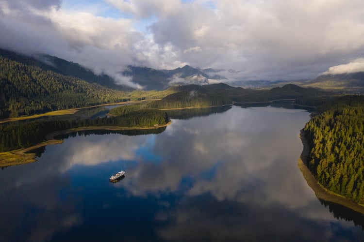 UnCruise's Wilderness Adventurer in Neka Bay