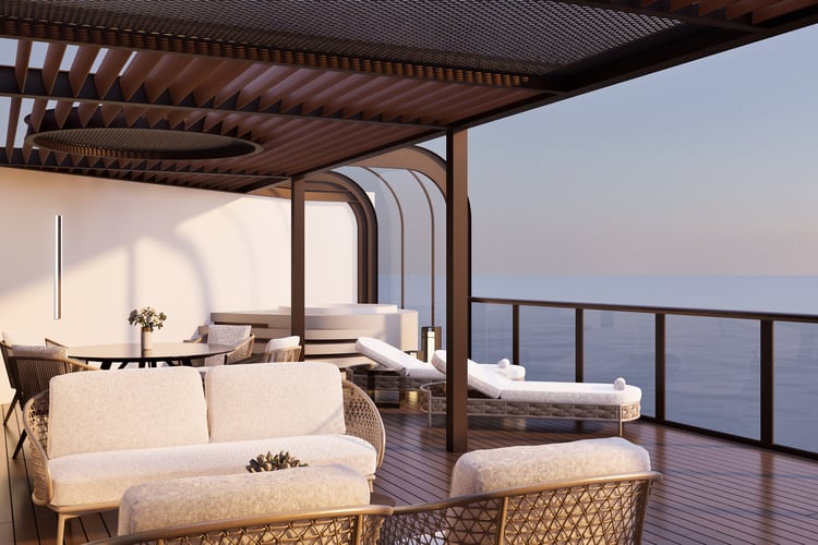 Terrace, Luna, Skyview Suite on Regent's Seven Seas Prestige