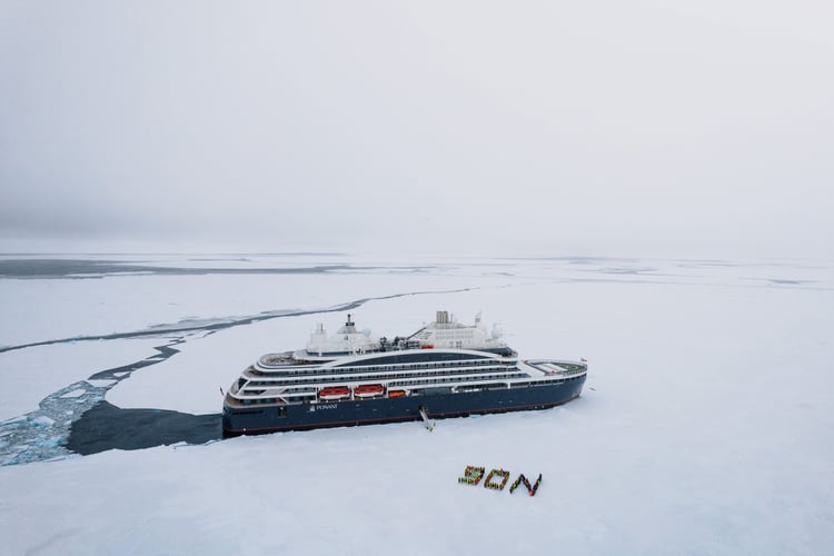 Ponant's Le Commandant Charcot at the North Pole