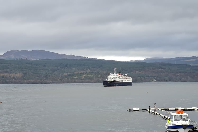 Hebridean Princess at sea