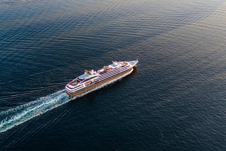Le Boreal at sea