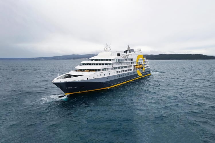 Quark Expeditions' Ultramarine at sea